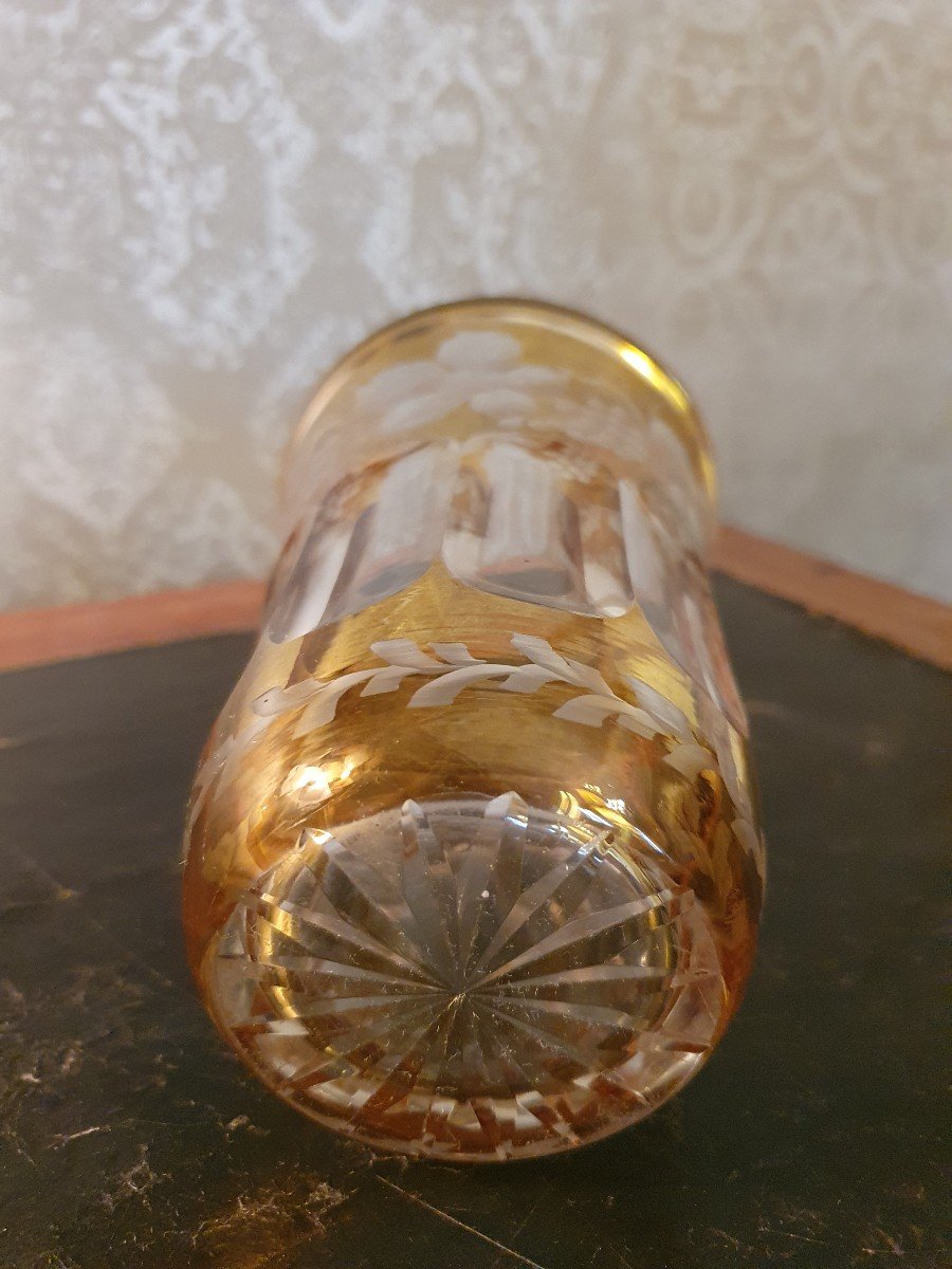 19th Century Bohemian Crystal Vase-photo-2