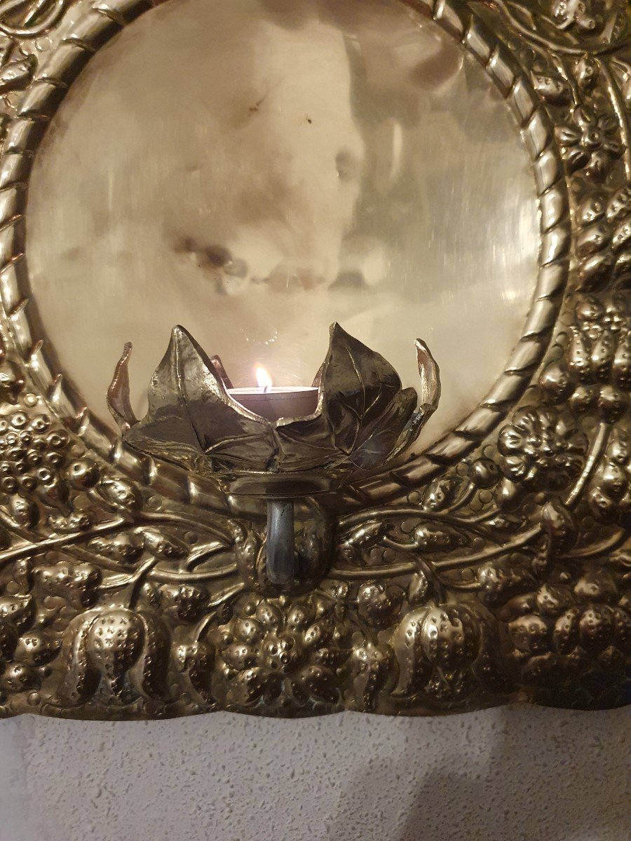 19th Century Brass Wall Light-photo-4