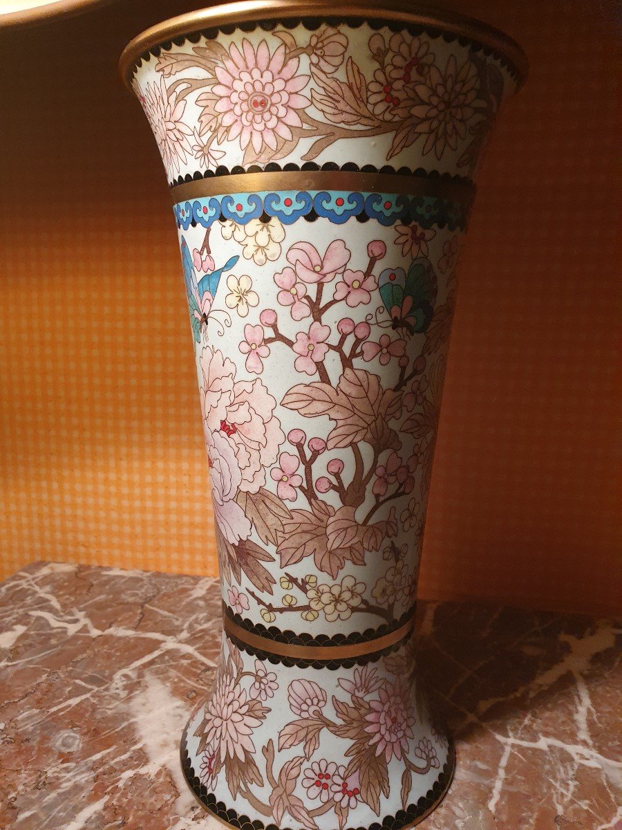 Vase En Cloisonné-photo-3