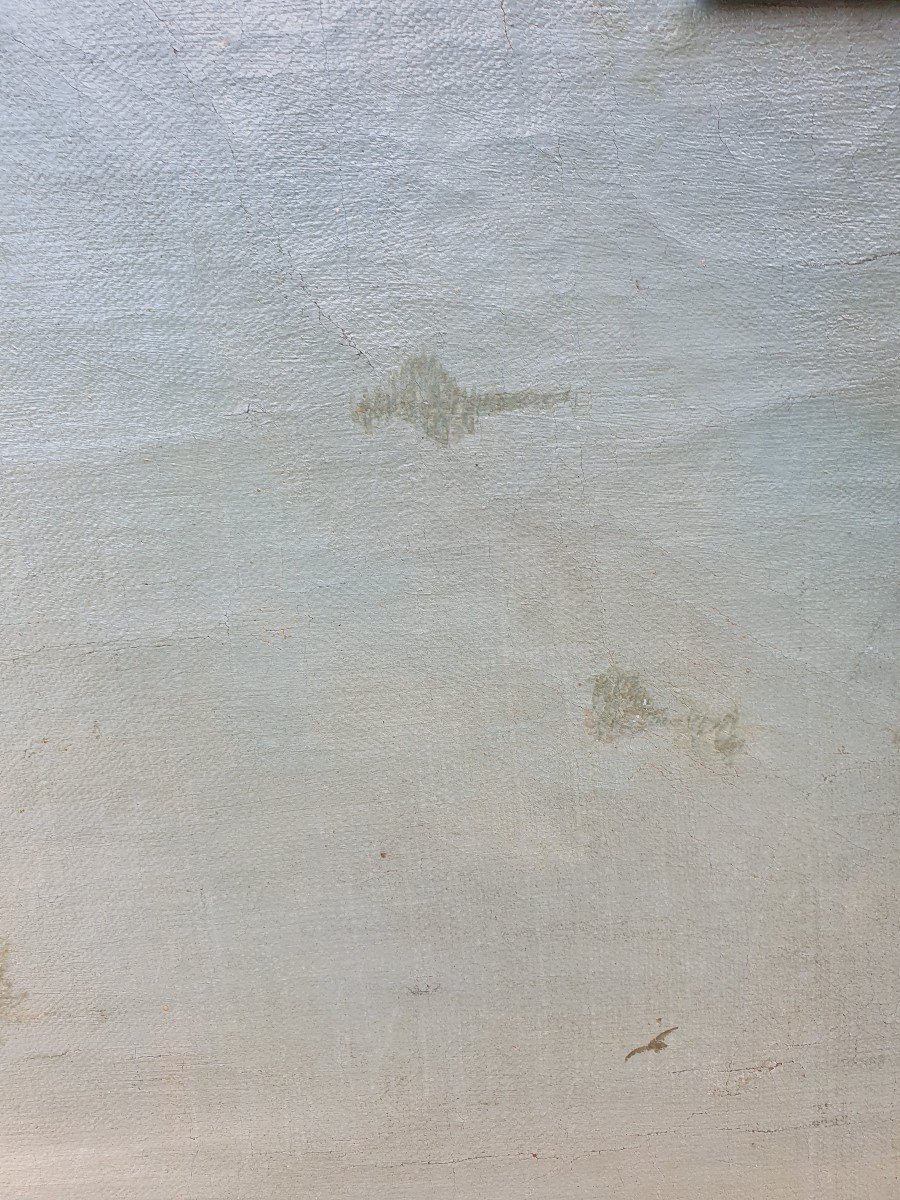 Huile Sur Toile XVIIIe Siècle-photo-4