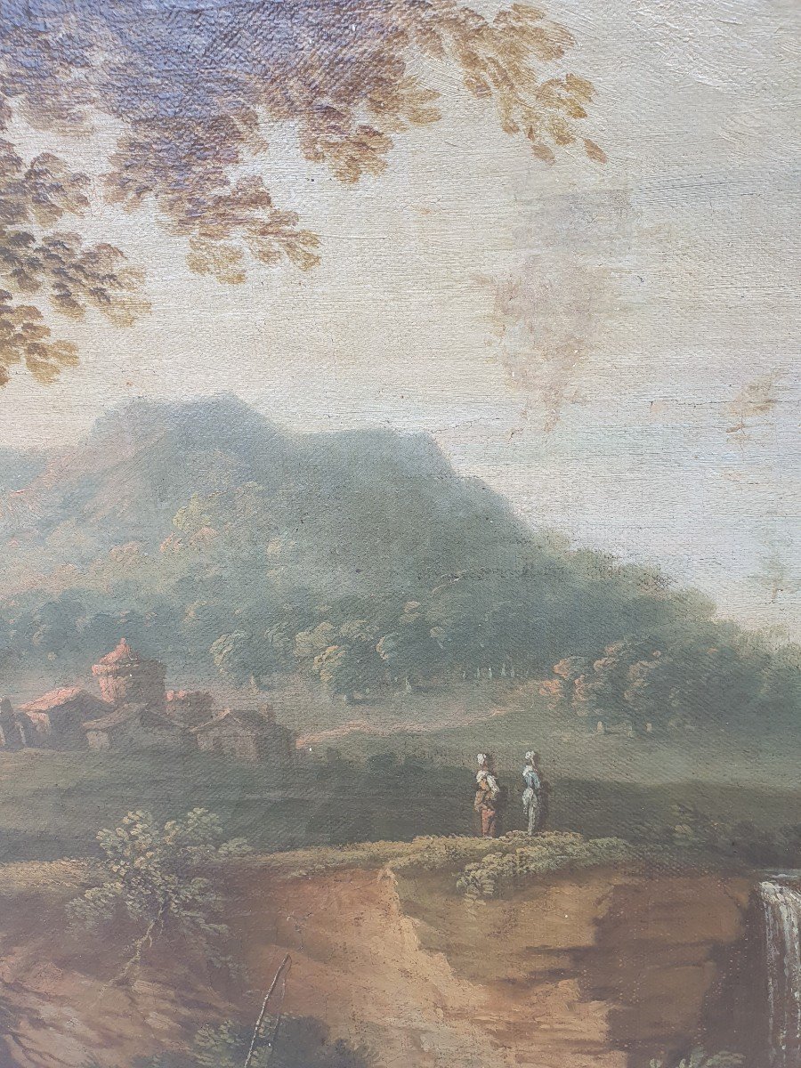 Huile Sur Toile XVIIIe Siècle-photo-6
