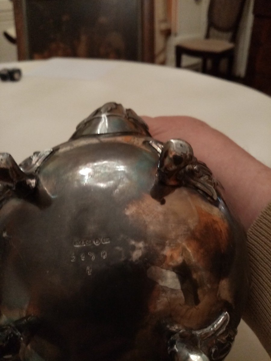 Silver Metal Teapot-photo-1