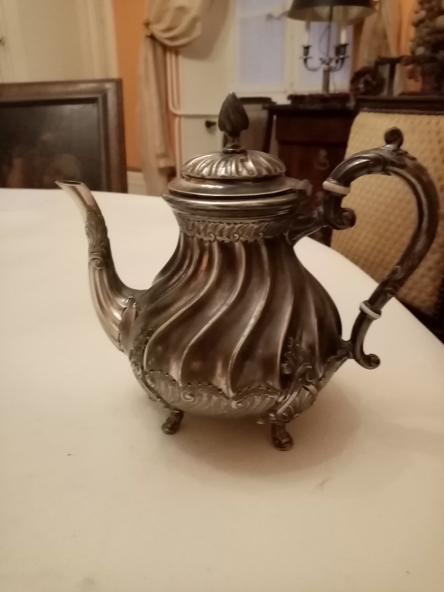 Silver Metal Teapot