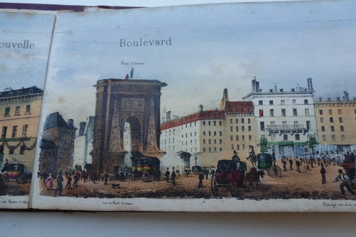 Leaflet “paris In Miniature” By Arnout Circa 1840-photo-3