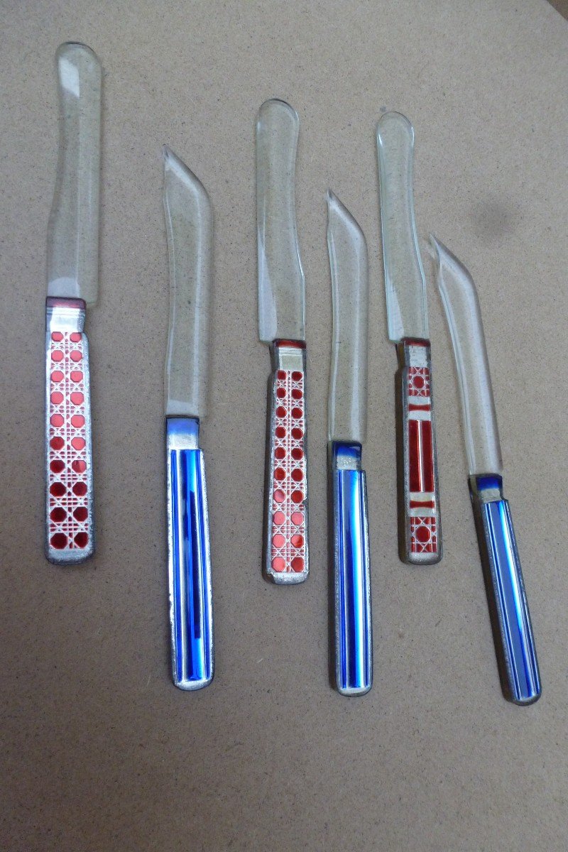 Set Of 6 Curious Glass Knives-photo-4