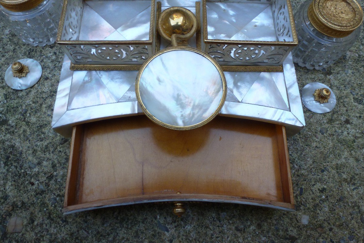 Aurtriche :  encrier de table  circa 1830-photo-4