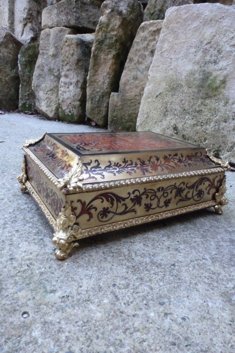 19th Century Boulle Marquetry Box -photo-2