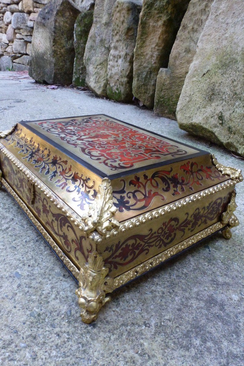 19th Century Boulle Marquetry Box -photo-3