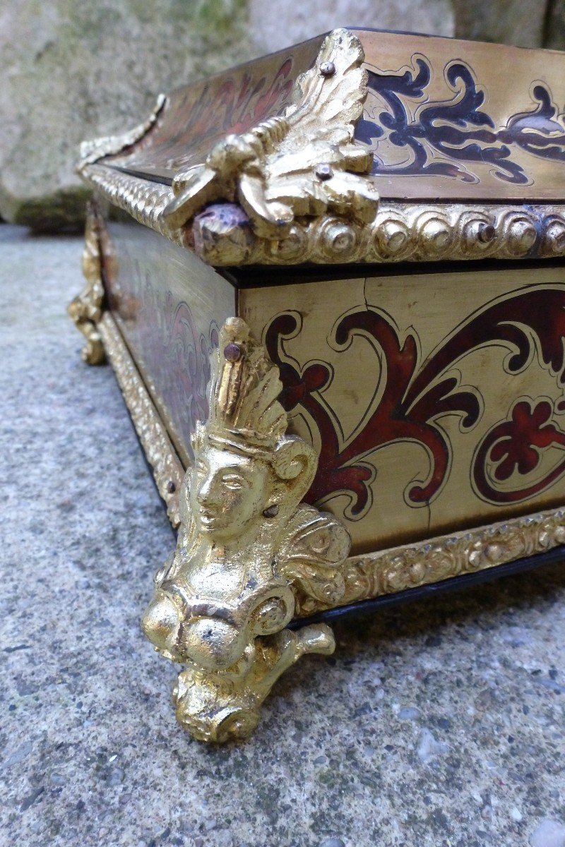 19th Century Boulle Marquetry Box -photo-1