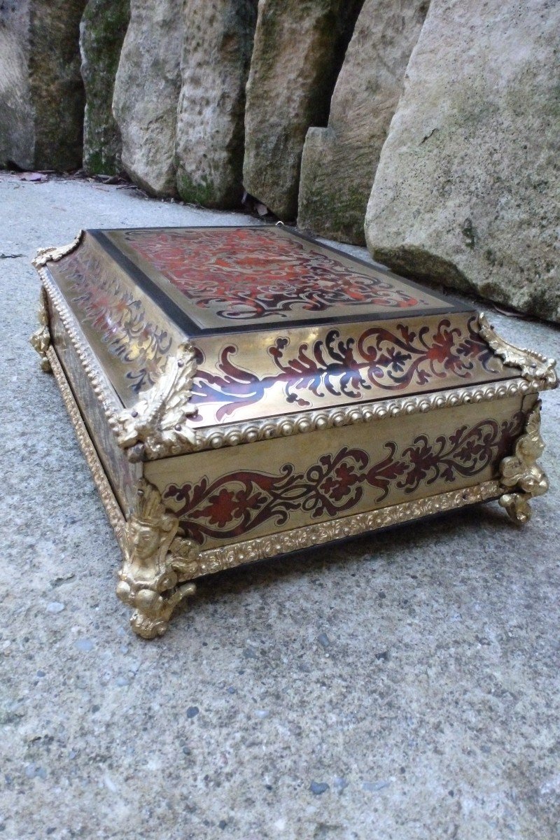 19th Century Boulle Marquetry Box -photo-3