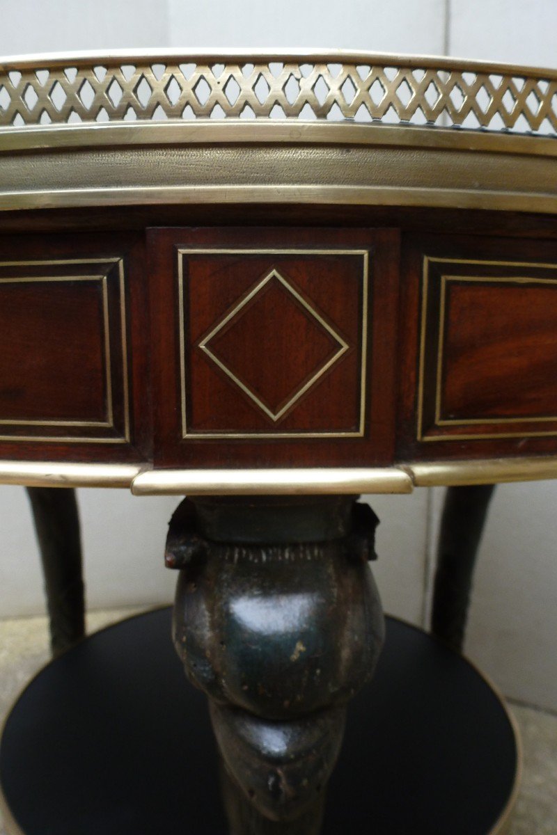 Living Room Pedestal Table From The Dictory Period.-photo-3