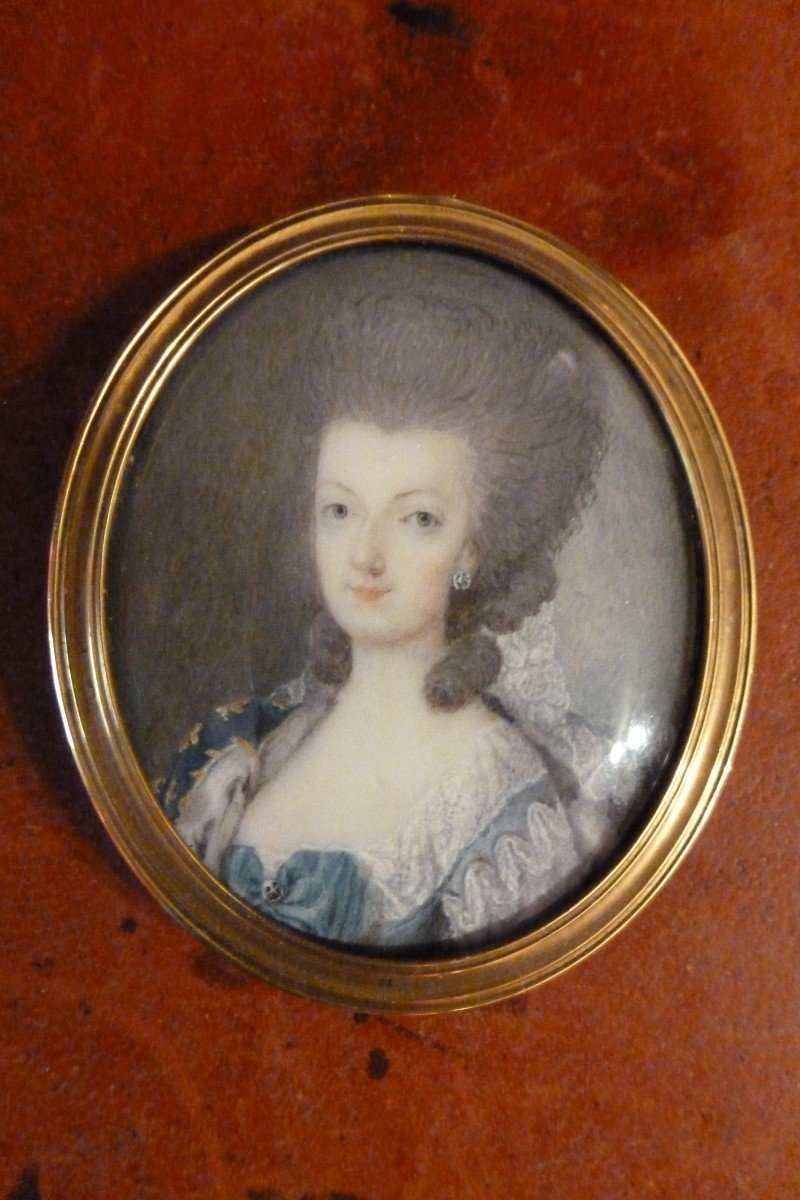 Miniature Portrait Of Queen Marie-antoinette