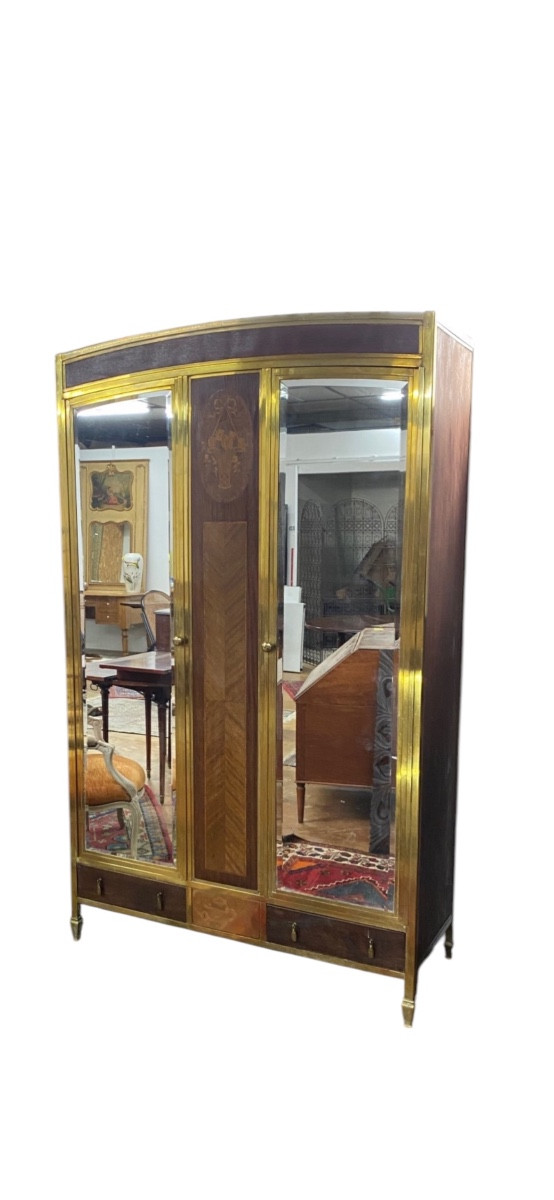 Mirror Cabinet 1925 Brass Structure