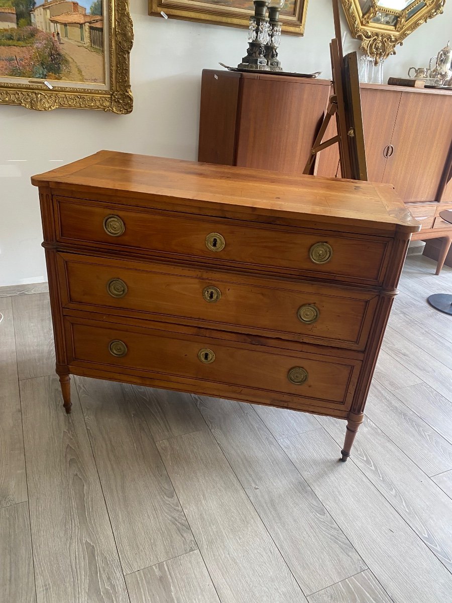 Louis XVl Chest Of Drawers 18th Cherry -photo-5