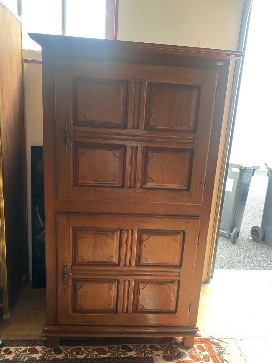 Cabinet 2 Doors Walnut Early 19th-photo-3