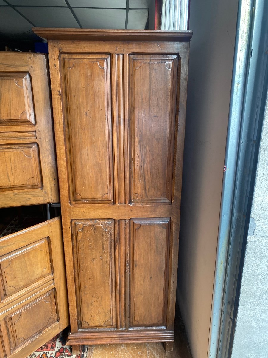 Cabinet 2 Doors Walnut Early 19th-photo-2