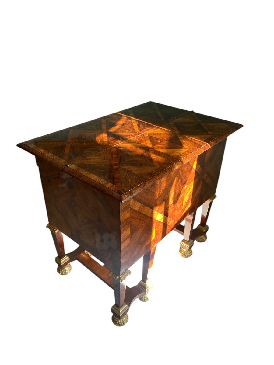 Petit Bureau Mazarin Louis XIV Marqueterie -photo-8