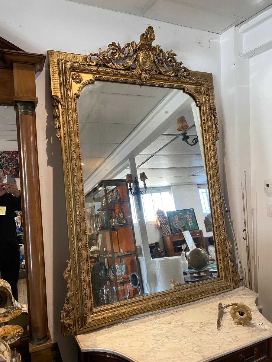 Napoleon III Gilded Mirror -photo-2