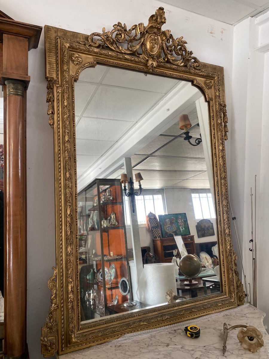 Napoleon III Gilded Mirror -photo-8