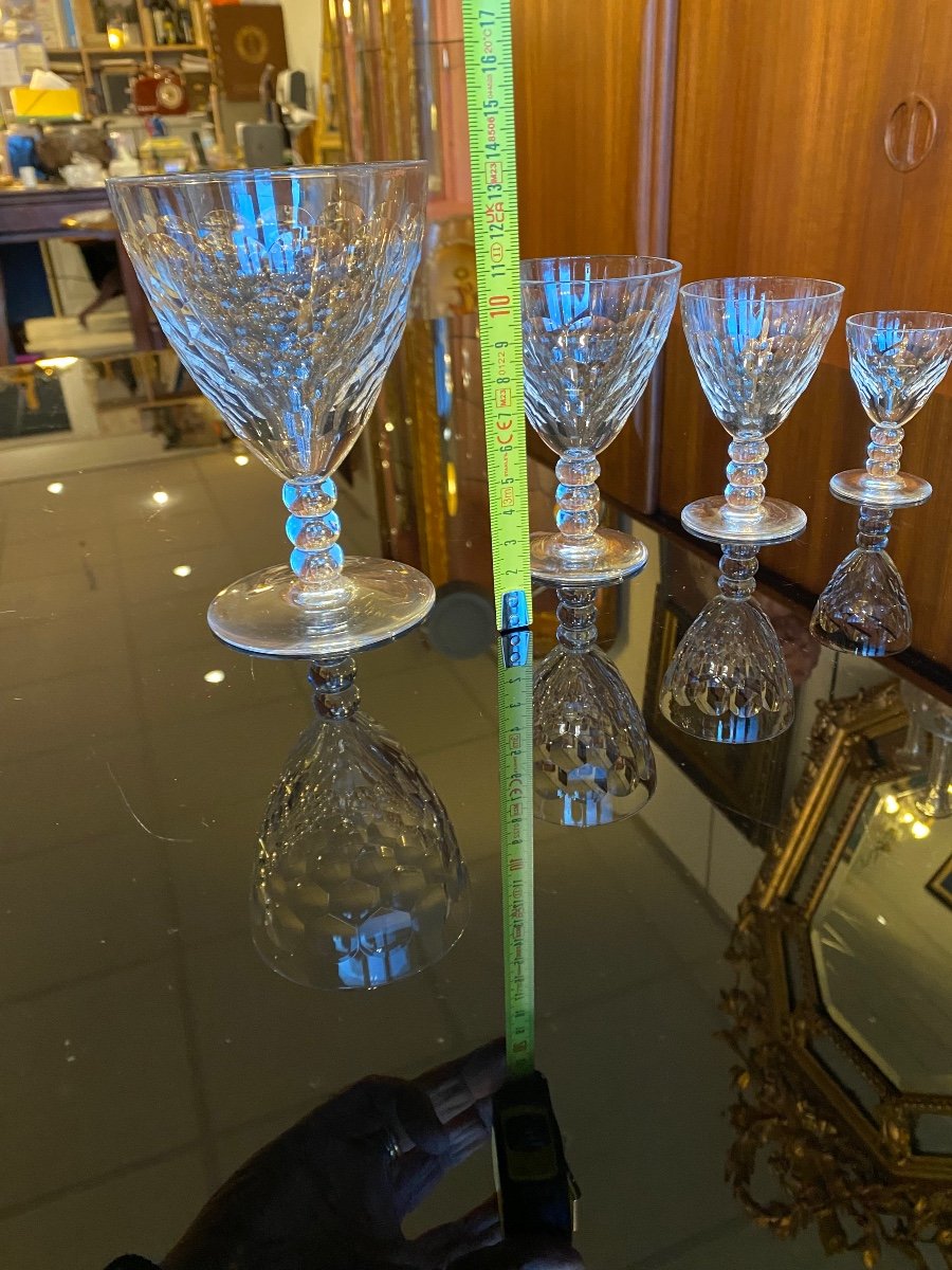 58 verres Baccarat 4 tailles et une carafe au model  -photo-7