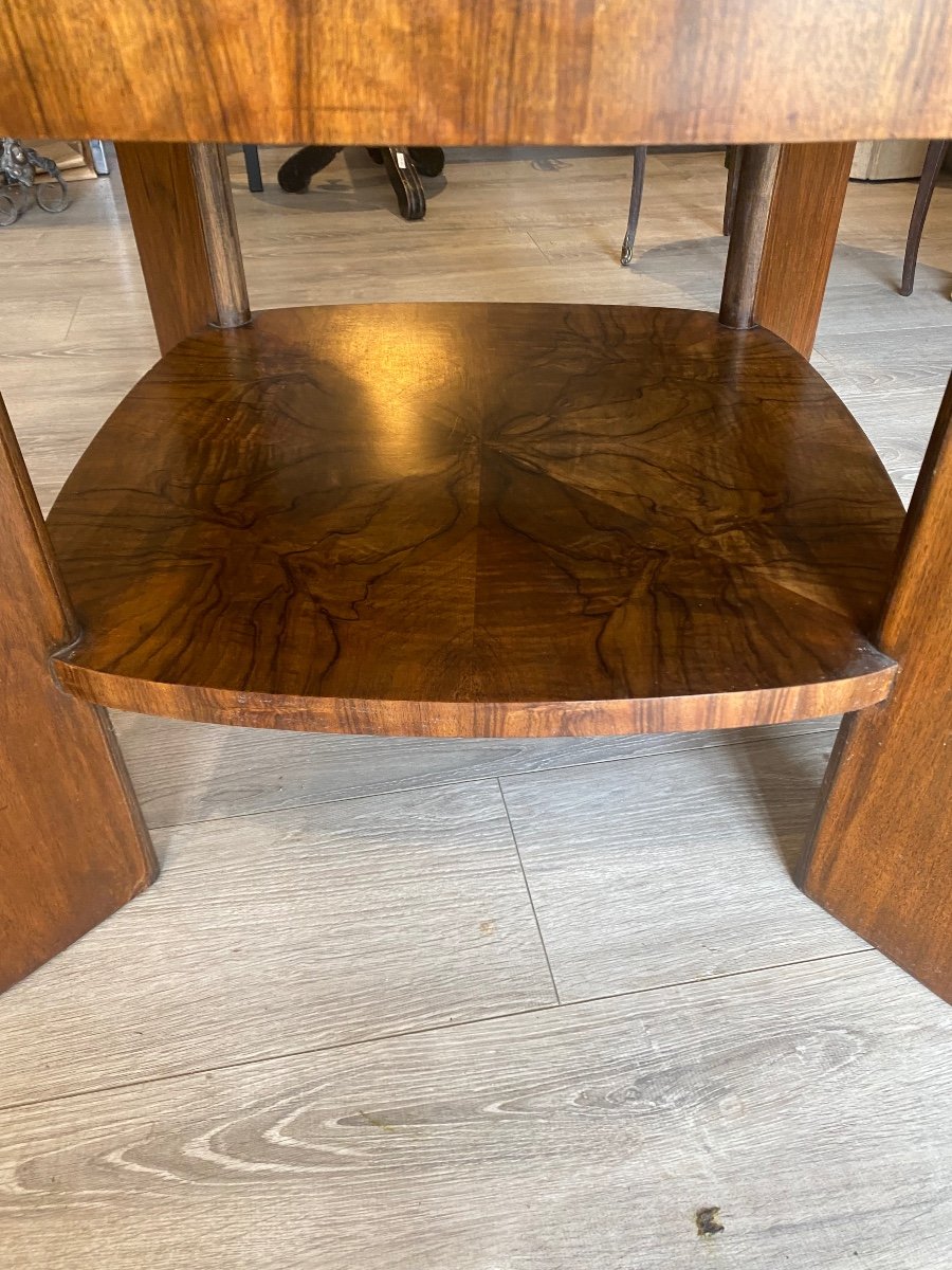 Burl Walnut Coffee Table 60s-photo-3