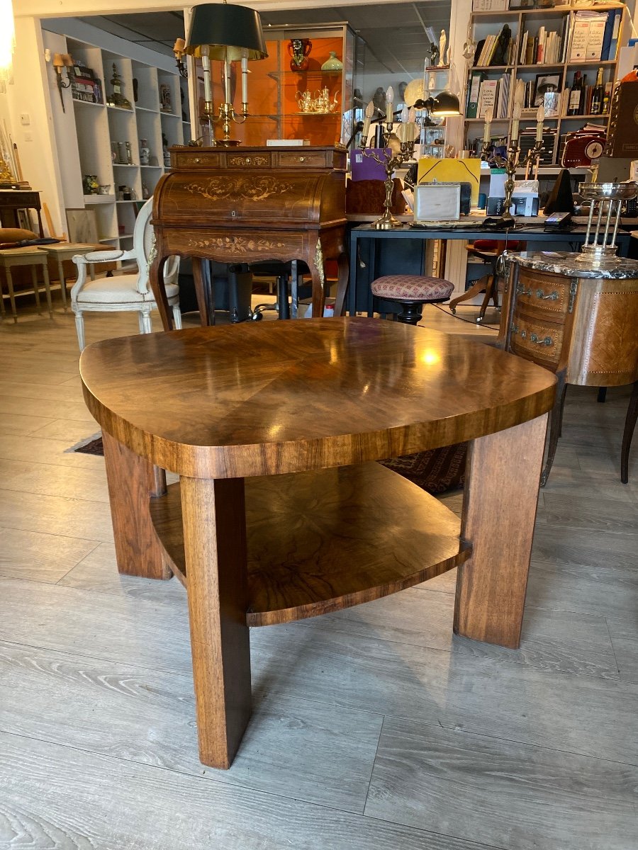 Burl Walnut Coffee Table 60s