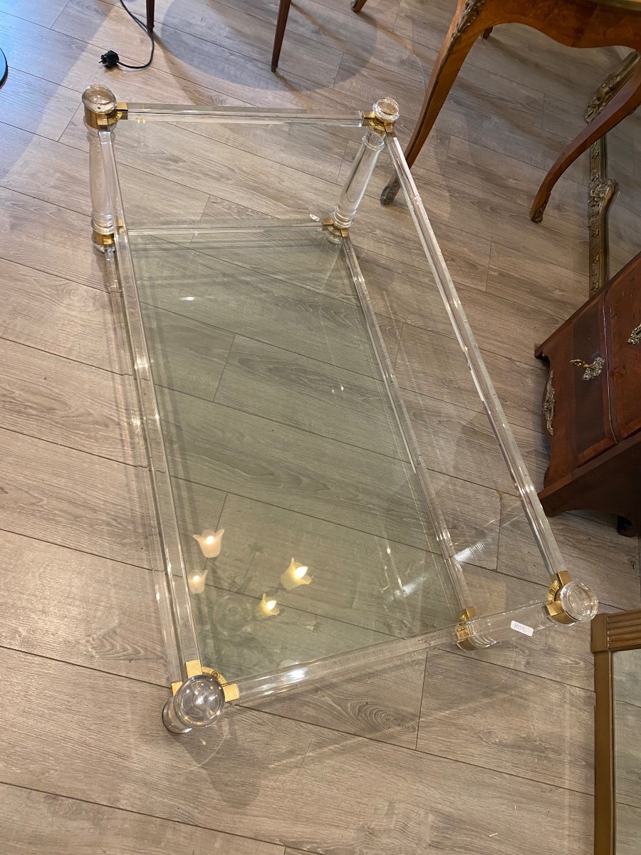 Table Basse  Plexi Et Verre 20 Iem -photo-6