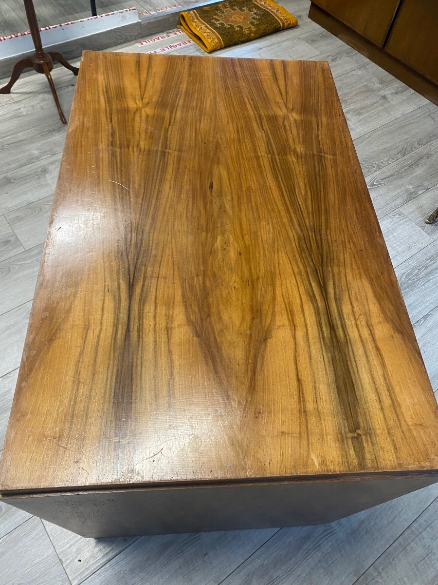 Small Walnut Desk From The 50s-photo-3