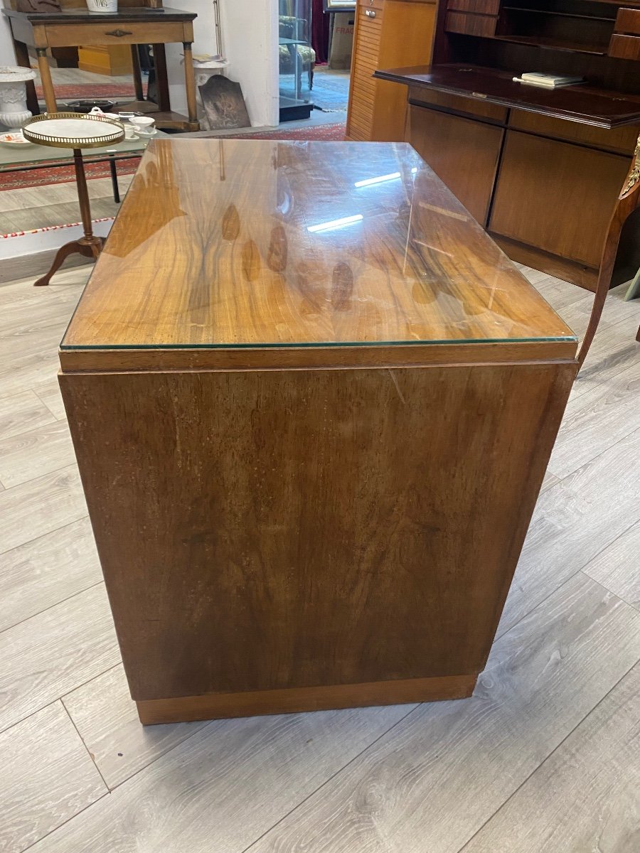 Small Walnut Desk From The 50s-photo-4