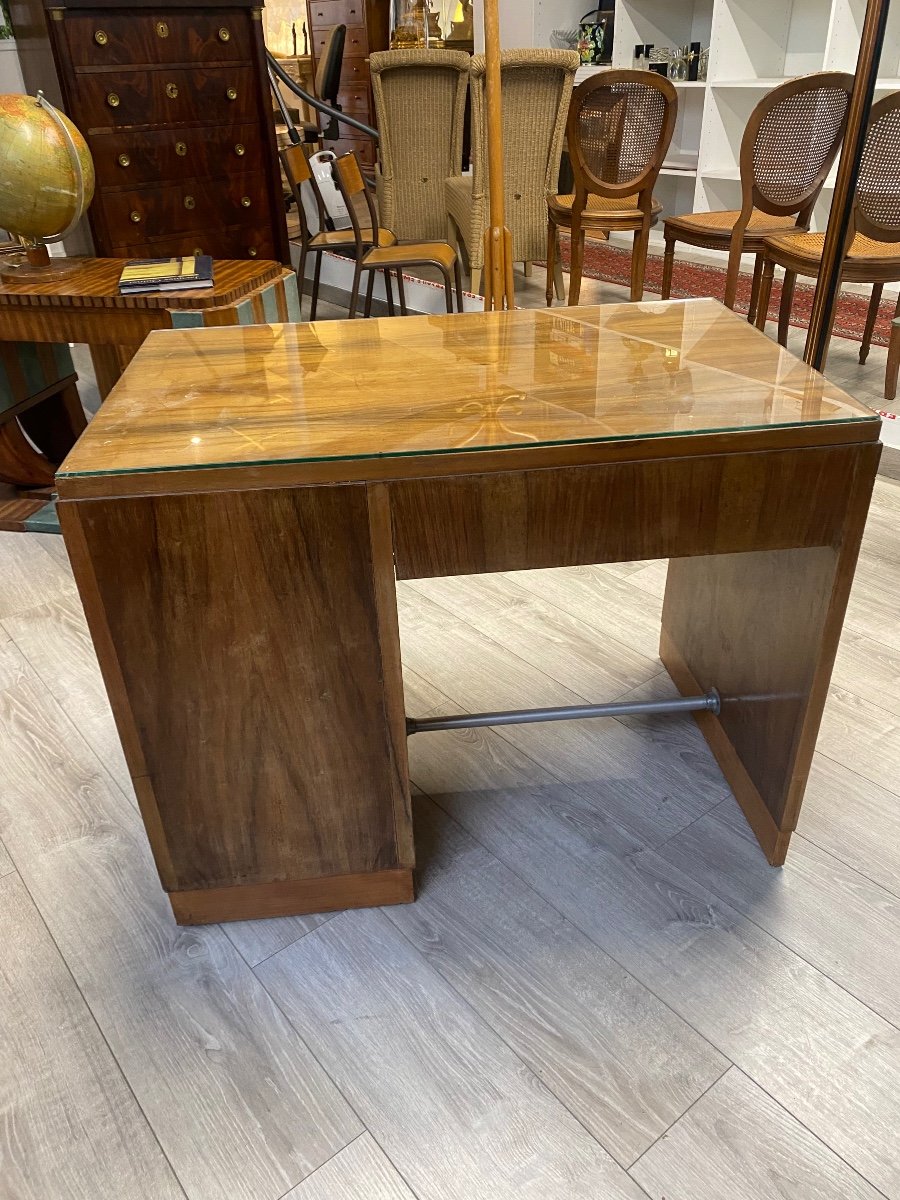 Small Walnut Desk From The 50s-photo-1