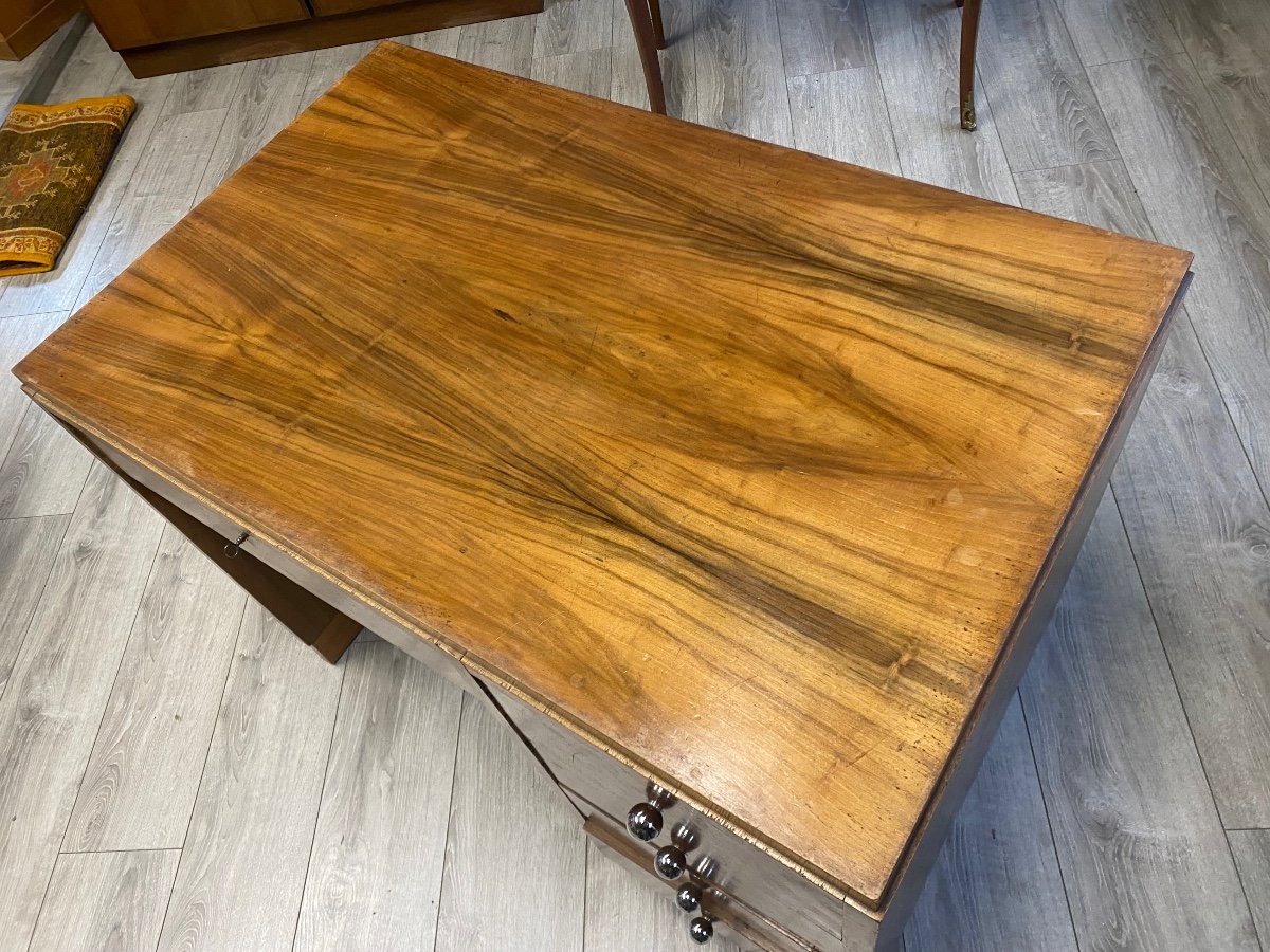 Small Walnut Desk From The 50s-photo-2