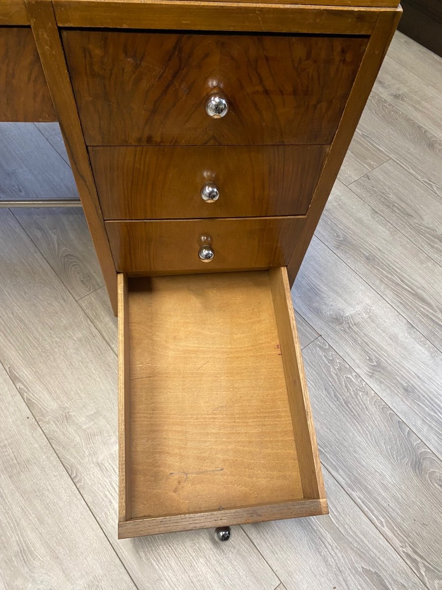 Small Walnut Desk From The 50s-photo-3