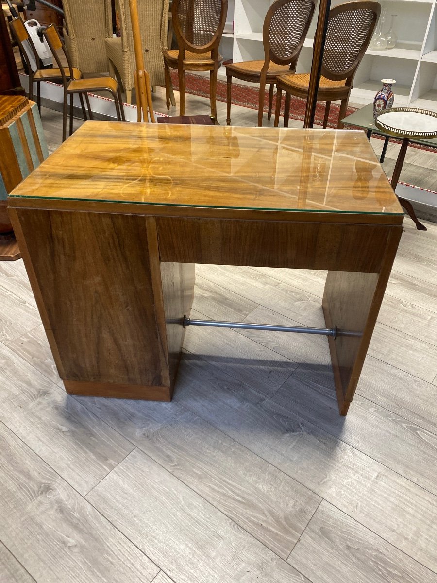 Small Walnut Desk From The 50s-photo-6