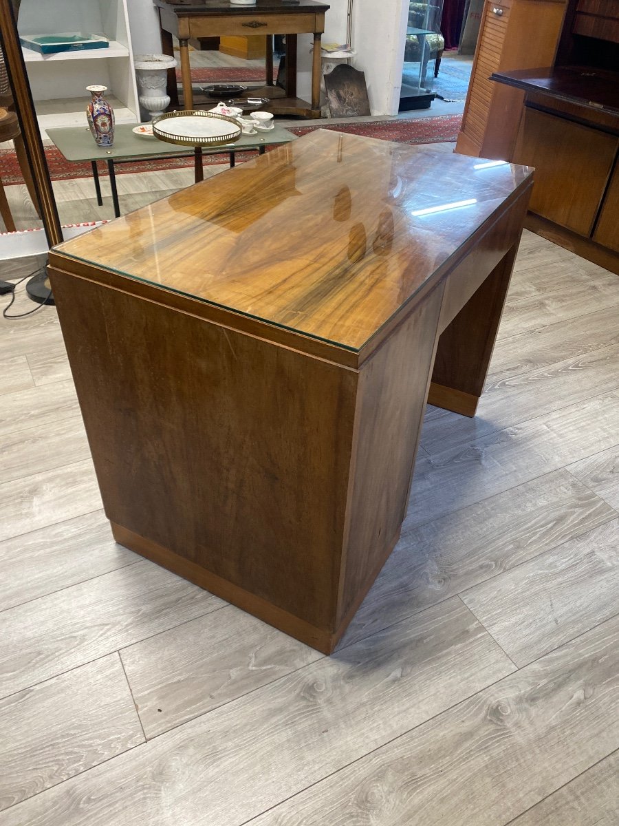 Small Walnut Desk From The 50s-photo-7