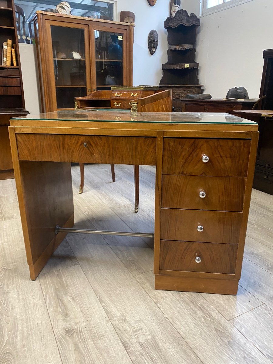 Small Walnut Desk From The 50s