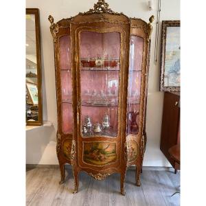 Large Curved Display Case Napoleon Three 