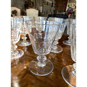 10 Verres  A Eau Baccarat 