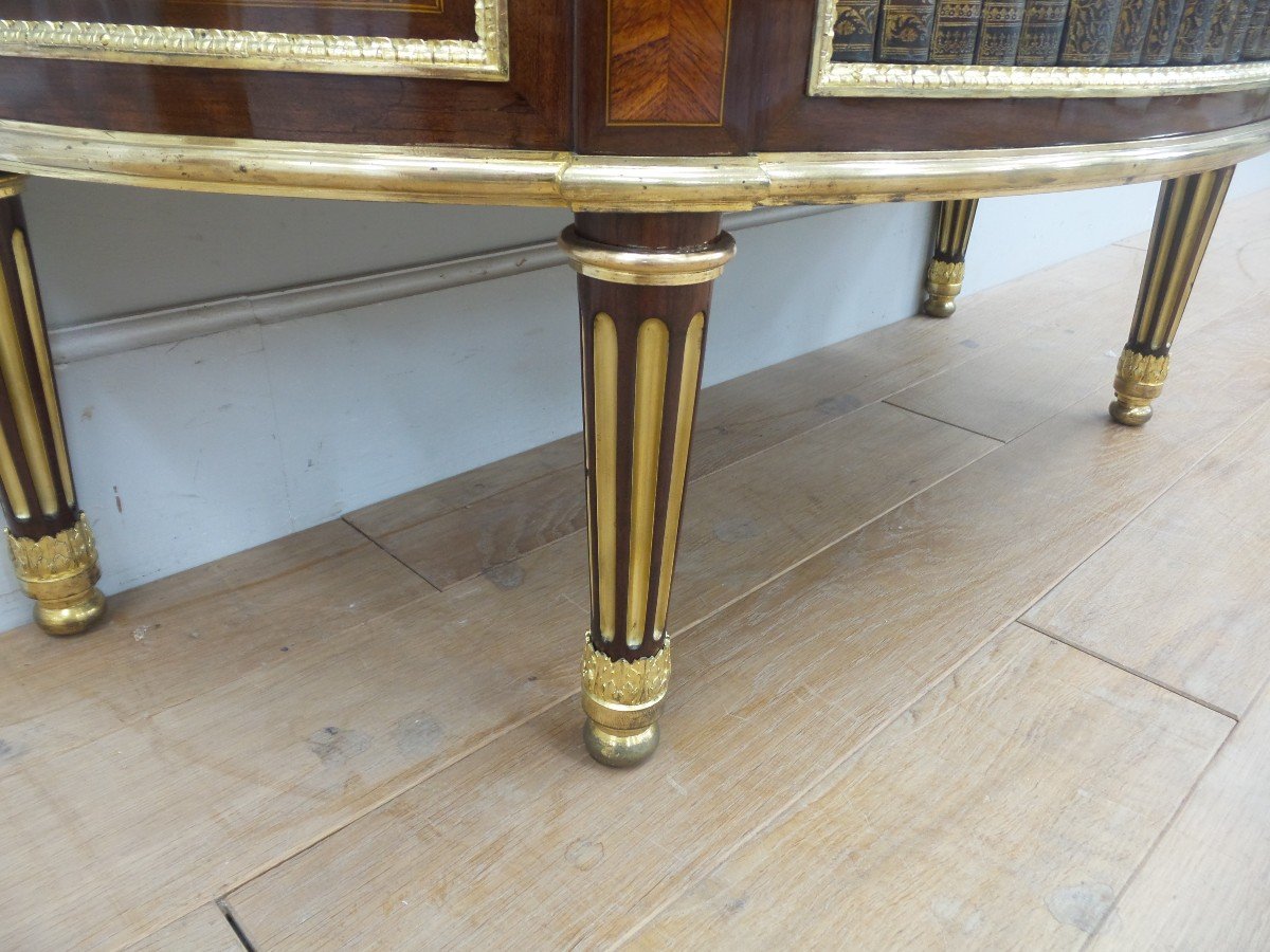 Commode d'époque Louis XVI Estampillée Leleu-photo-4