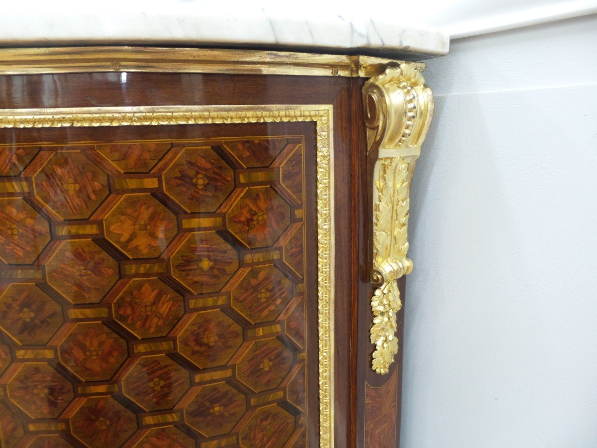 Commode d'époque Louis XVI Estampillée Leleu-photo-5