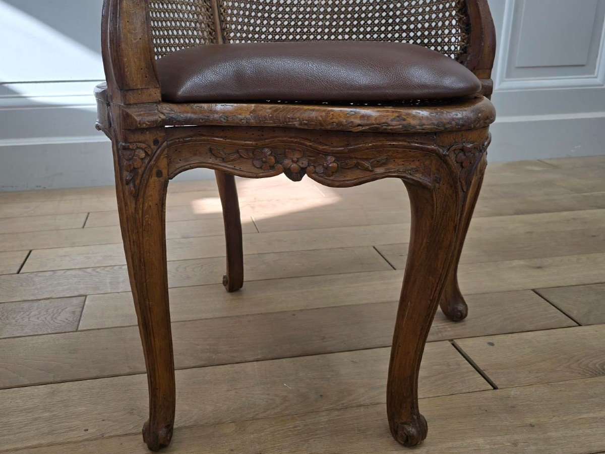 Fauteuil De Bureau d'époque Louis XV-photo-3