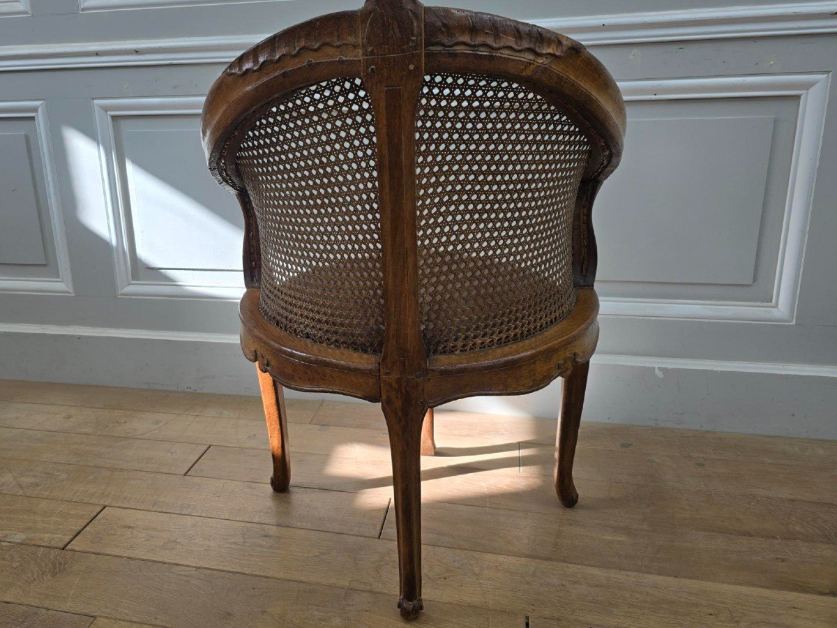 Fauteuil De Bureau d'époque Louis XV-photo-4