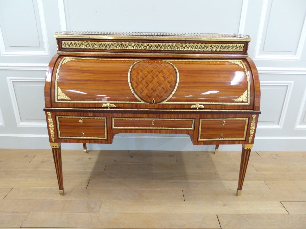 Louis XVI Period Cylinder Desk