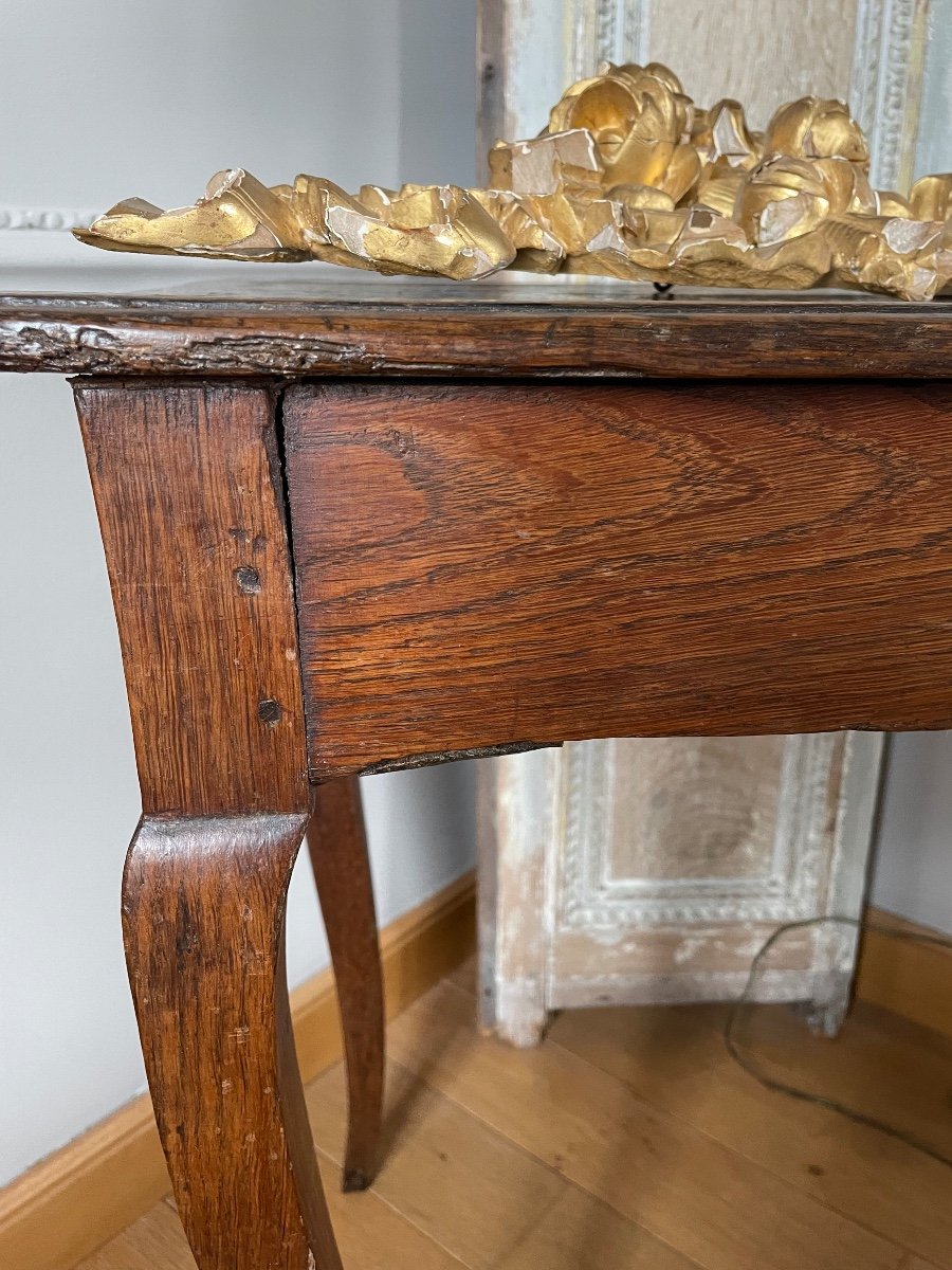 Table Louis XV En Bois Naturel-photo-2