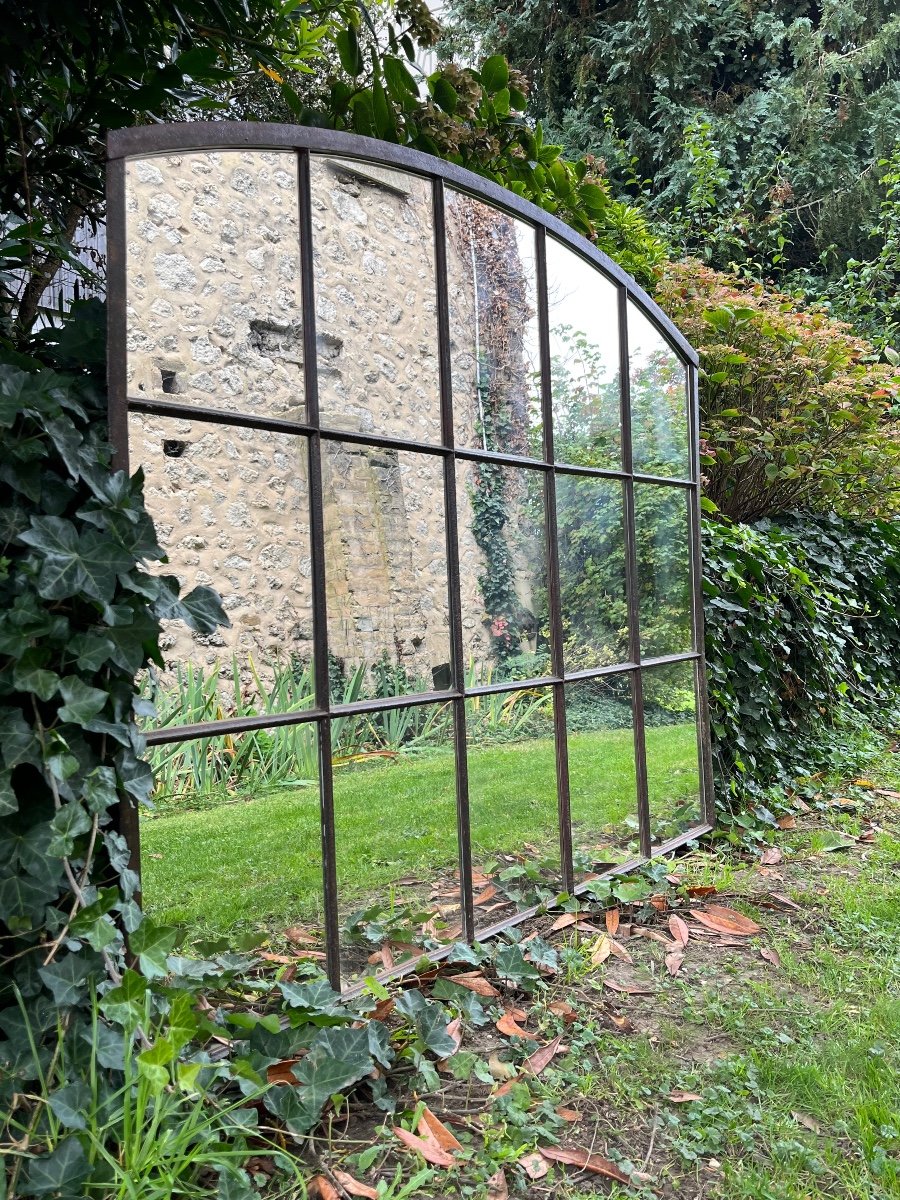 Large Wrought Iron Mirror 