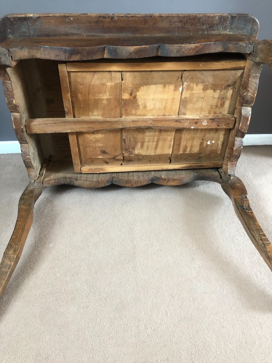 Louis XV Table In Walnut XVIII Century-photo-3