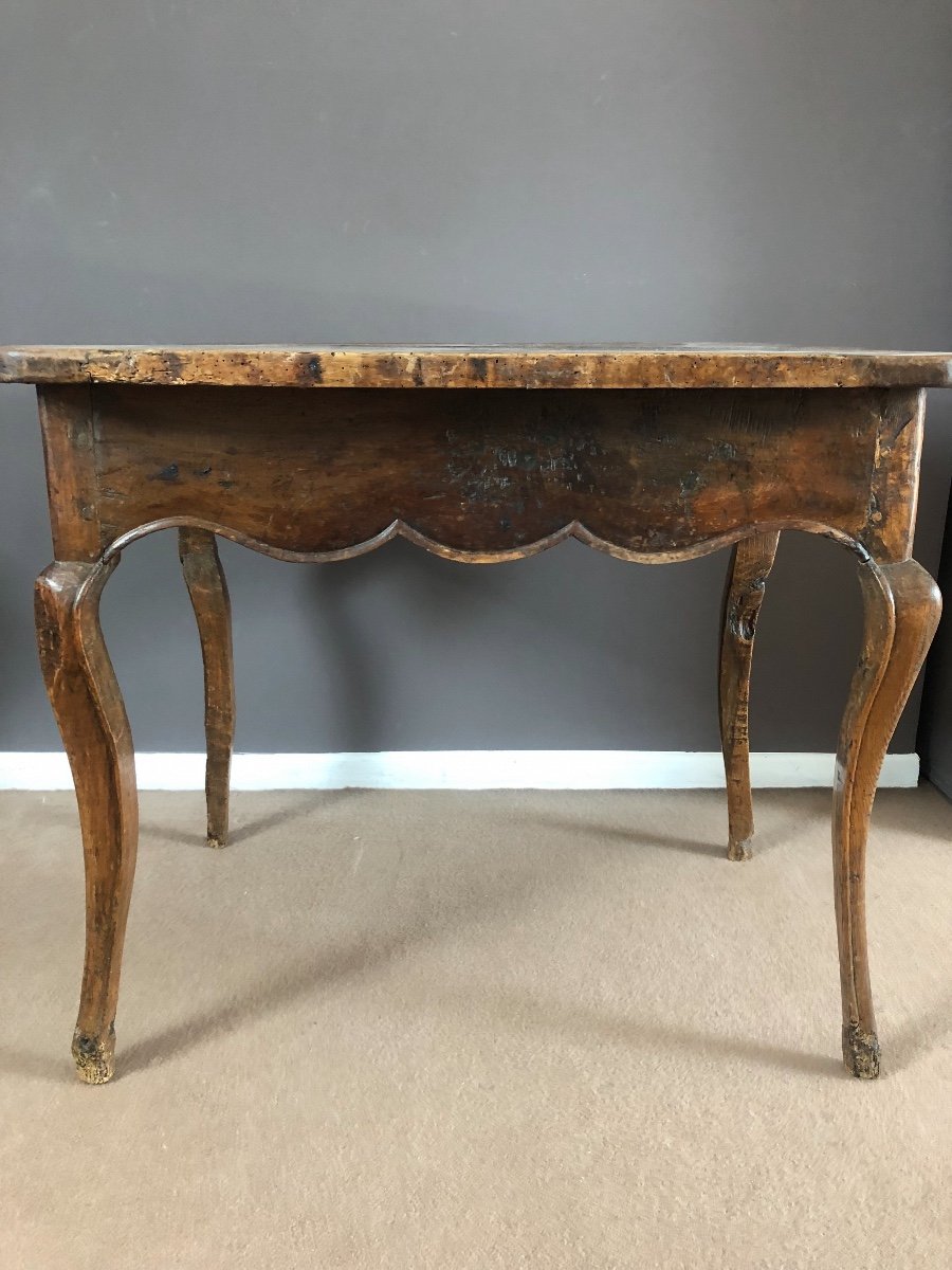 Louis XV Table In Walnut XVIII Century