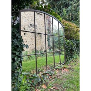 Large Wrought Iron Mirror 