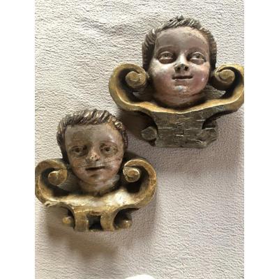 Pair Of Angels Heads