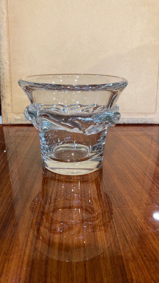 Daum Crystal Vase Sorcy Model-photo-3