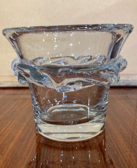 Daum Crystal Vase Sorcy Model